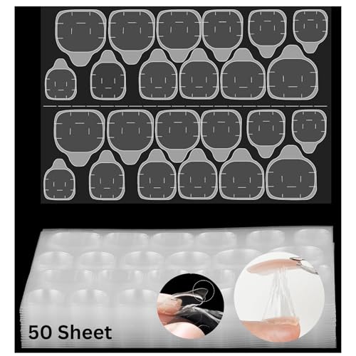 HUDA GIRL 1200 Double-Sided Nail Glue Tabs, Nail Glue & Nail Stickers for Nail Art, Super Sticky Nails Stickers, Perfect Nail Glue for Press On Nails Strong Hold Easy Application for Long-Lasting Wear