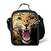 HUGSIDEA Fun Animal Leopard Print Lunch Bags for Adults Kids Food Box by HUGSIDEA