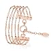 Produktbild s.Oliver Damen Armband 18+3cm mehrreihig Edelstahl IP Rose