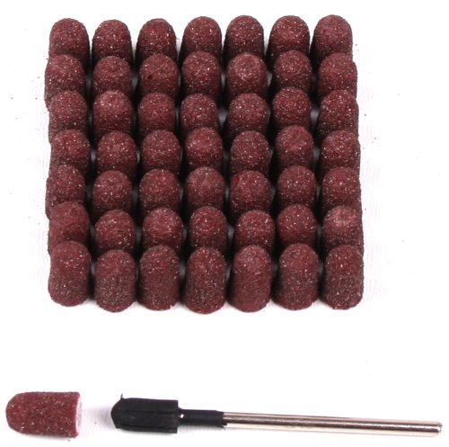 Preisvergleich Produktbild 50 Schleifkappen 5mm 1 Gummiträger