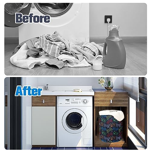 Color Game Machine Laundry Basket Funny Foldable Waterproof Oxford Cloth Tote Bag Laundry Hamper Clothes Storage Bucket Toy Organizer For Bathroom/Laundry Storage/Bedroom Storage Basket 18.9x16.5 Inch by NUTAINLA - Image 6