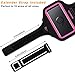 RUNBACH Armband for Galaxy S9,Running Exercise Gym Bag with Fingerprint Touch/Key Holder and Card Slot for Samsung Galaxy S9 (Pink)