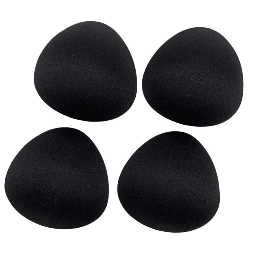 2x2 Pairs Female Bra Pad Inserts Push Up Sponge for Swimwear Sportwear Black-image-42