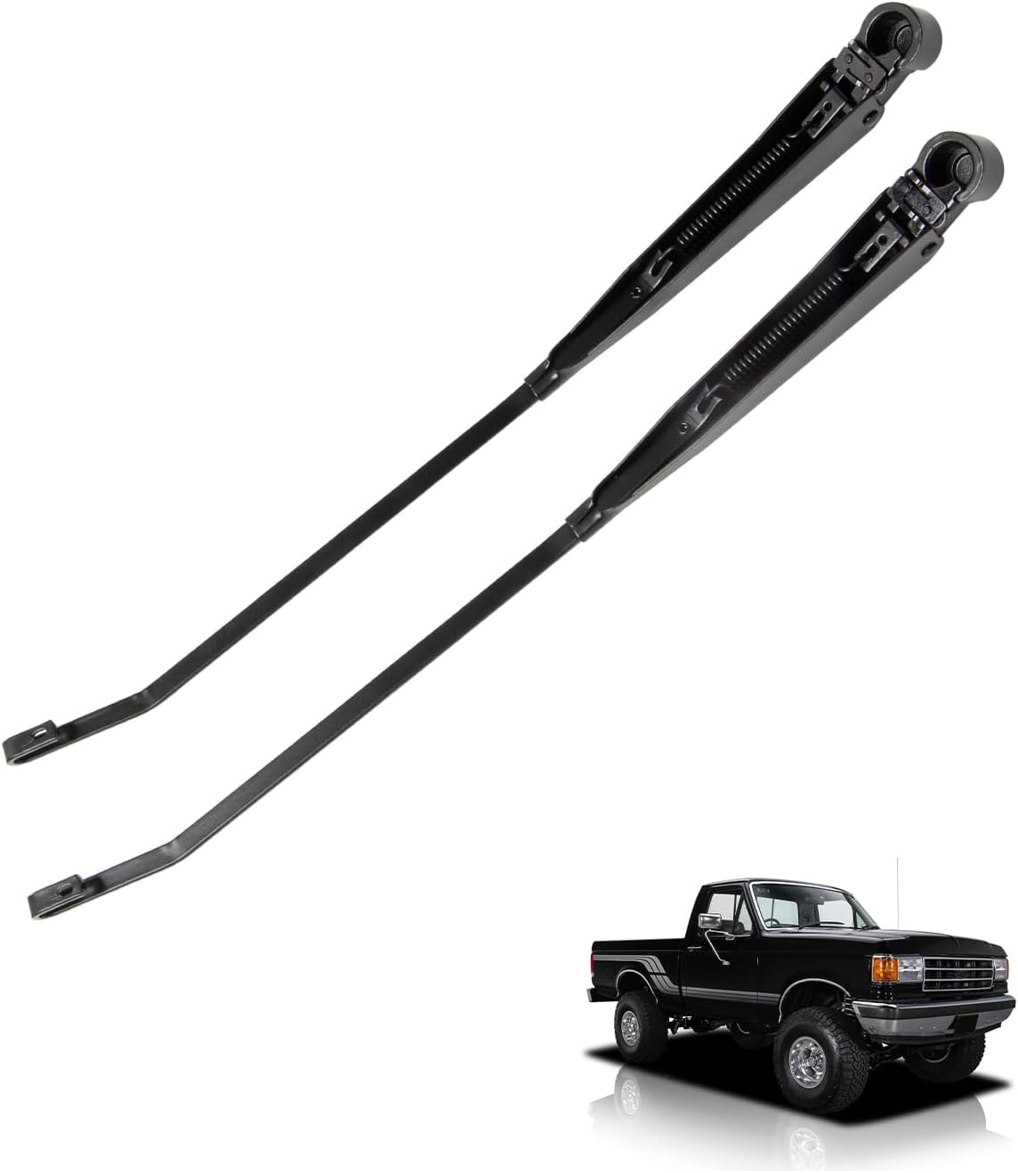 1 Pair Windshield Wiper Arm Replace 42631 F1TZ-17526-AA F1TZ17526AA F4TZ-17526-A F4TZ17526A Fit for Ford F-150 F-250 Bronco 1991-1996 Ford F-350 F-Super Duty 1991-1997