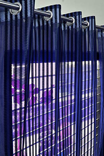 K 2 6 Creations -1 Piece Polyester Fancy Sheer Zig-Zag Printed Net Curtain for Window (4 x 5 Feet Purple) (B0BFFG2YLW) Amazon Price History, Amazon Price Tracker