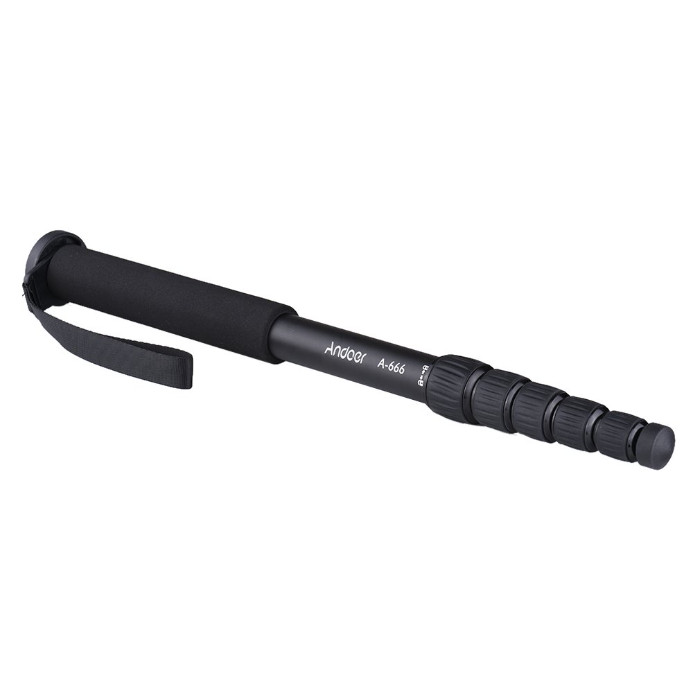 Monopode pour Appareil Photo Unipod Télescopique en Aluminium Robuste pour Caméscope Vidéo Studio Photographie avec Sac de Transport