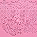 Beasea Lace Molds for Cake Decorating, 5pcs Silicone Fondant Lace Mats Pink Flower Pattern Silicone Molds for sugar lace Craft Tools