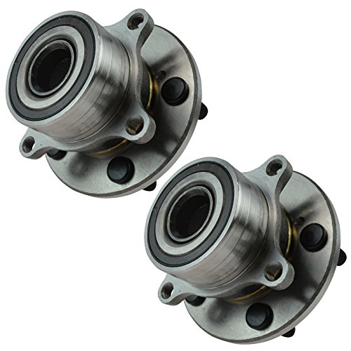Image of TRQ Front Left and Right Wheel Bearing and Hub Assembly Set 2 Piece Compatible with 2007-2013 Acura MDX 2010-2013 ZDX 2009-2015 Honda Pilot
