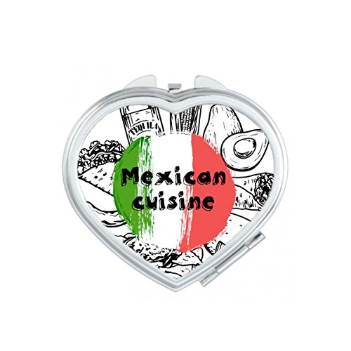 Miroir de poche Mexique pour maquillage compact et nomade