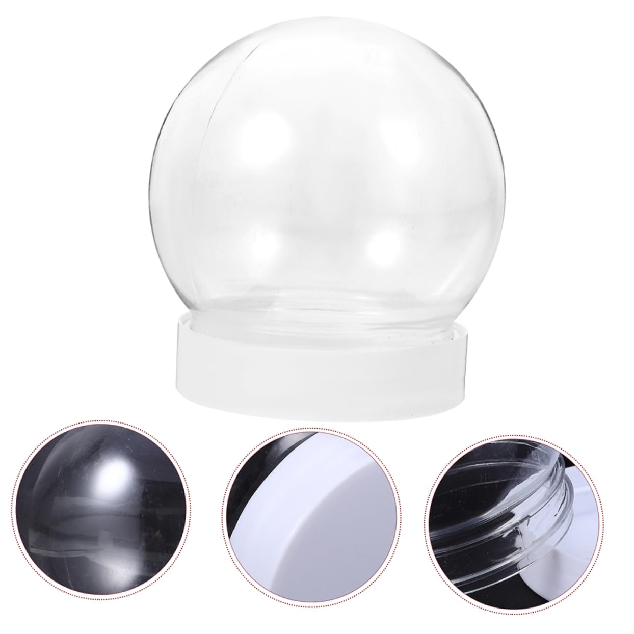 24piezas De Vacías De Esferas Transparentes para Manualidades para Decoración Navideña y Proyectos Creativos