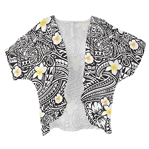 JooMeryer Women Kimono Cardigan Starry Night Print Half Sleeve Chiffon Cover Ups3