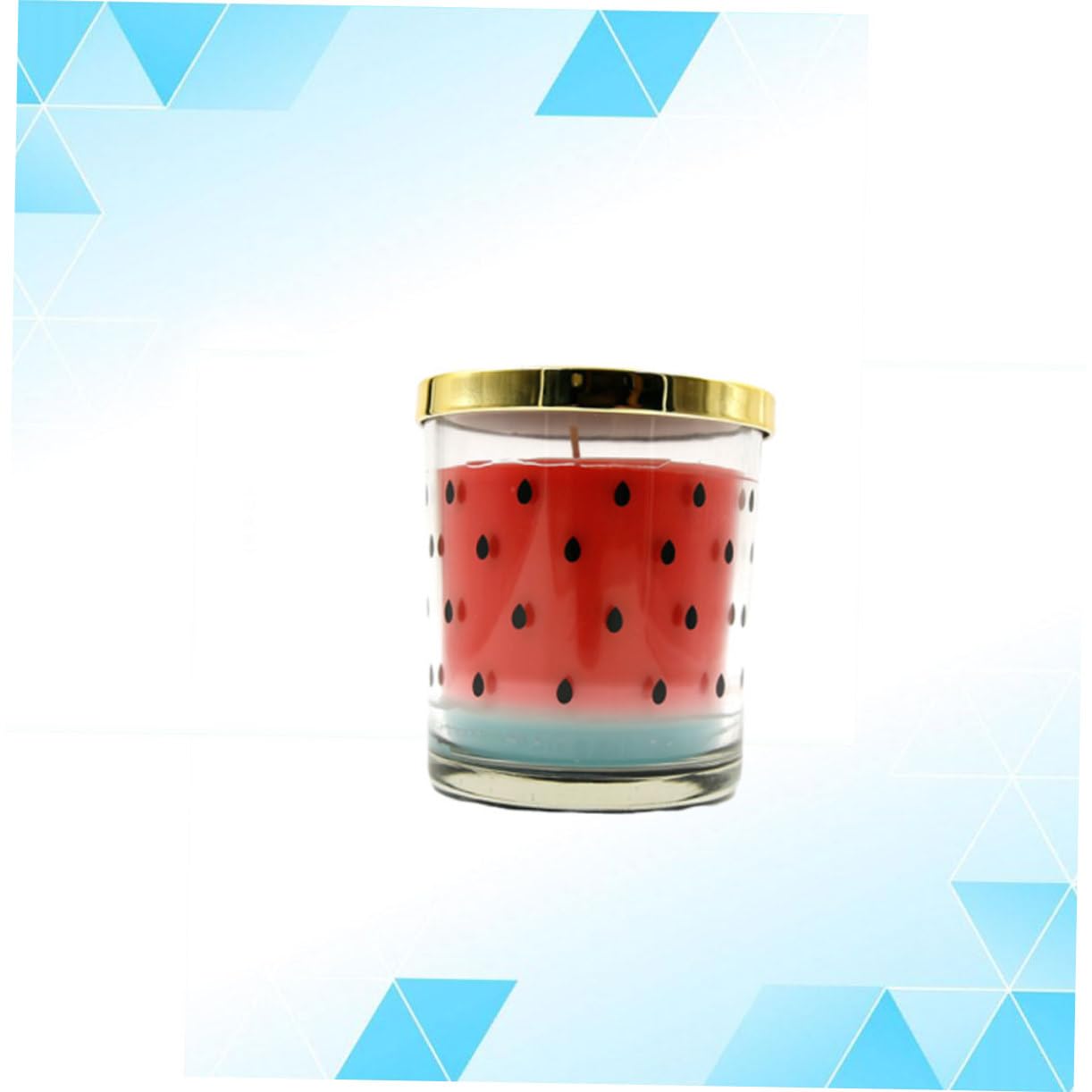 Wassermelonen Duftkerze aus Pflanzenwachs, Rauchfrei, 1 Stück