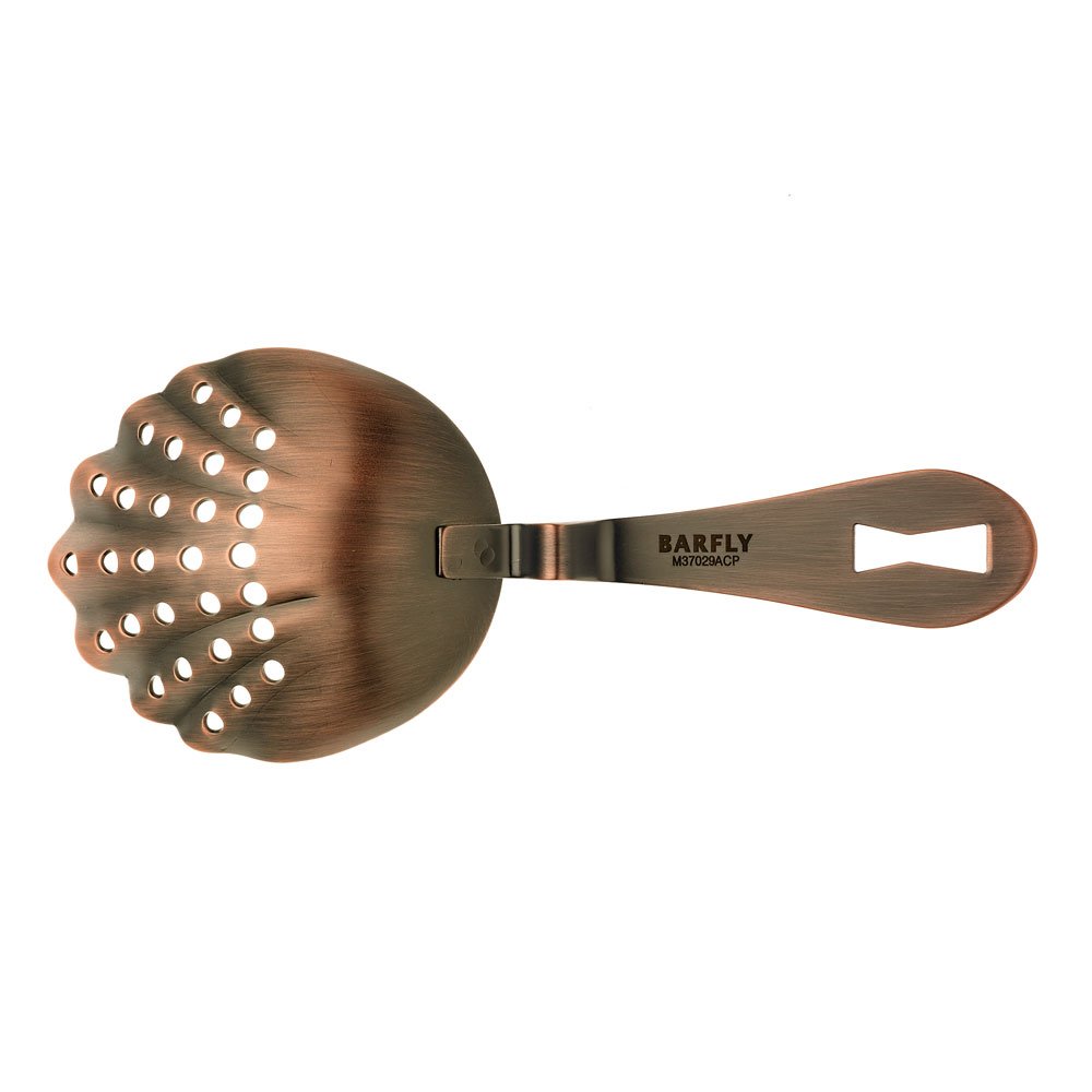 Bar Fly M37029ACP Bar Strainer, 18-8 Stainless Steel, Antique Copper