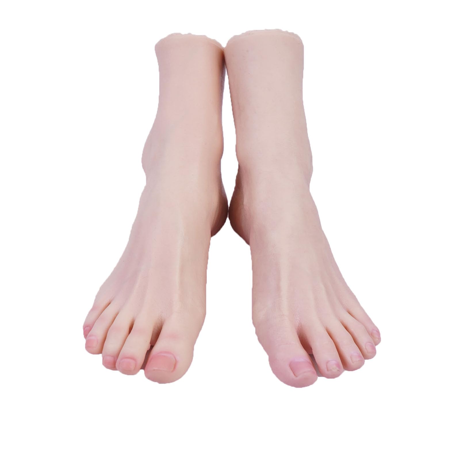 Realistic Silicone Feet,1:1 Female Silicone Mannequin Foot Display Jewelry, Sandals, Shoes and Socks, Painting,Nail Art Practice Realistic Foot Models