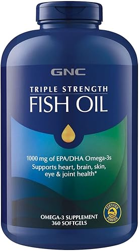 Aceite de Pescado GNC con Triple Fuerza 30 cápsulas blandas., 1