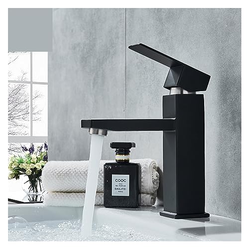 Robinet de lavabo carré Chrome-tall avec contrôle précis eau chaude et froide à poignée unique - 3