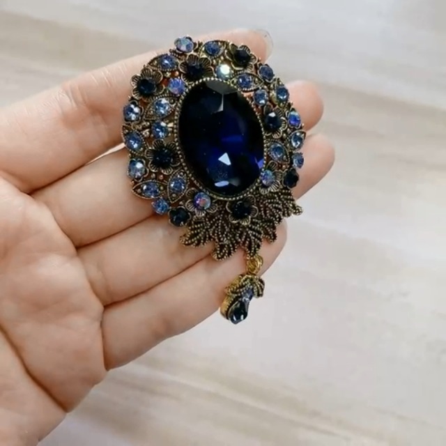 Spilla A Goccia Con Diamante - Accessorio Elegante Per Abiti, Sciarpe, Cappelli - Foto 10