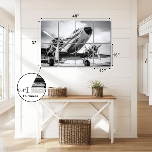 8 Pack de Paneles Acústicos de Arte Absorbentes de Sonido Vintage LAMOONHOME 48x32 pulgadas miniatura 2