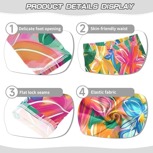 Bolaz Toddler Girls Leggings Printed Yoga Pants Leggings Spring Flowers for Kids3