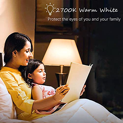 Image of LED Bulb 5W Equivalent 40W 120V Light Bulb Ceiling Fan Light Bulbs, Warm White 2700K A15 LED Energy Saving Bulb, E26 Base Not Dimmable 4 Pack