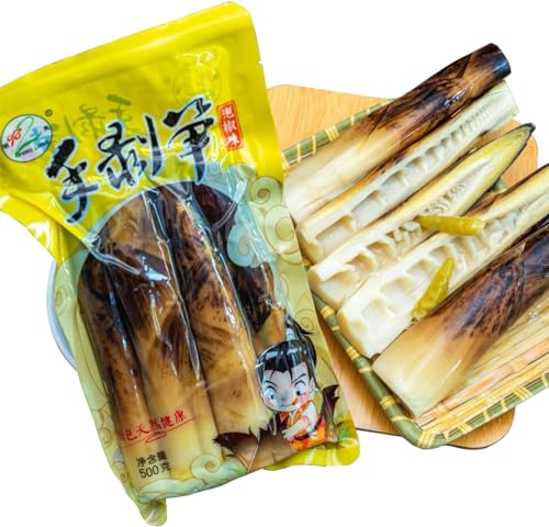 2023年新笋 即食手剥笋 ?袋即食 手で皮をむいたタケノコ 新鮮なタケノコ スナック菓子 竹子嫩芽笋 唐辛子 インスタントタケノコ 零食 細かく刻んだタケノコ 中華食材 辛くて酸っぱいスナック 500g/袋-3つのフレーバー (ピーマンのピクルス-1袋)