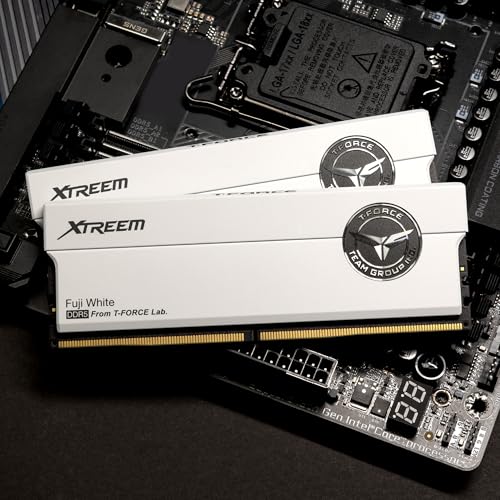 Image of TEAMGROUP T-Force XTREEM DDR5 Ram 32GB (2x16GB) 7600MHz PC5-60800 CL36 A-DIE Desktop Memory Module Ram for Intel XMP 3.0 & AMD Expo Compatible White FFWD532G7600HC36FDC01