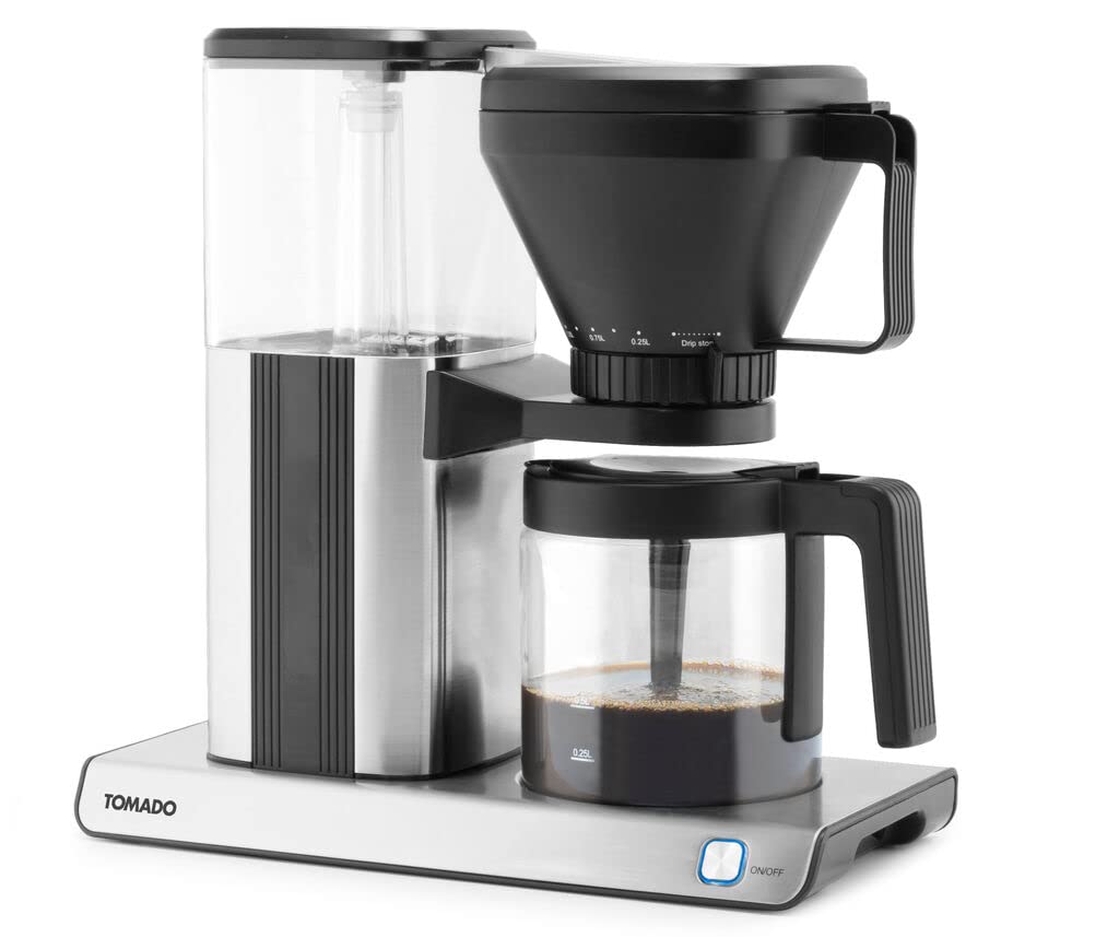Tomado TCM1301S - Cafetière - Contenu de 1.25 L - Café filtre - Acier inoxydable
