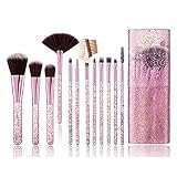 El regalo perfecto: cubre pinceles de todos los tamaños y formas para esculpir y esculpir el rostro y conseguir el tamaño perfecto. El juego de brochas de maquillaje puede acompañarte a viajar desde casa. El regalo ideal para madres, esposas, amigas.