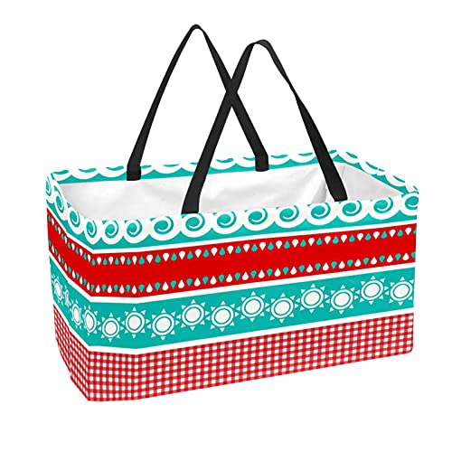 Panier de courses pliable grand sac de rangement contre les repas renversés