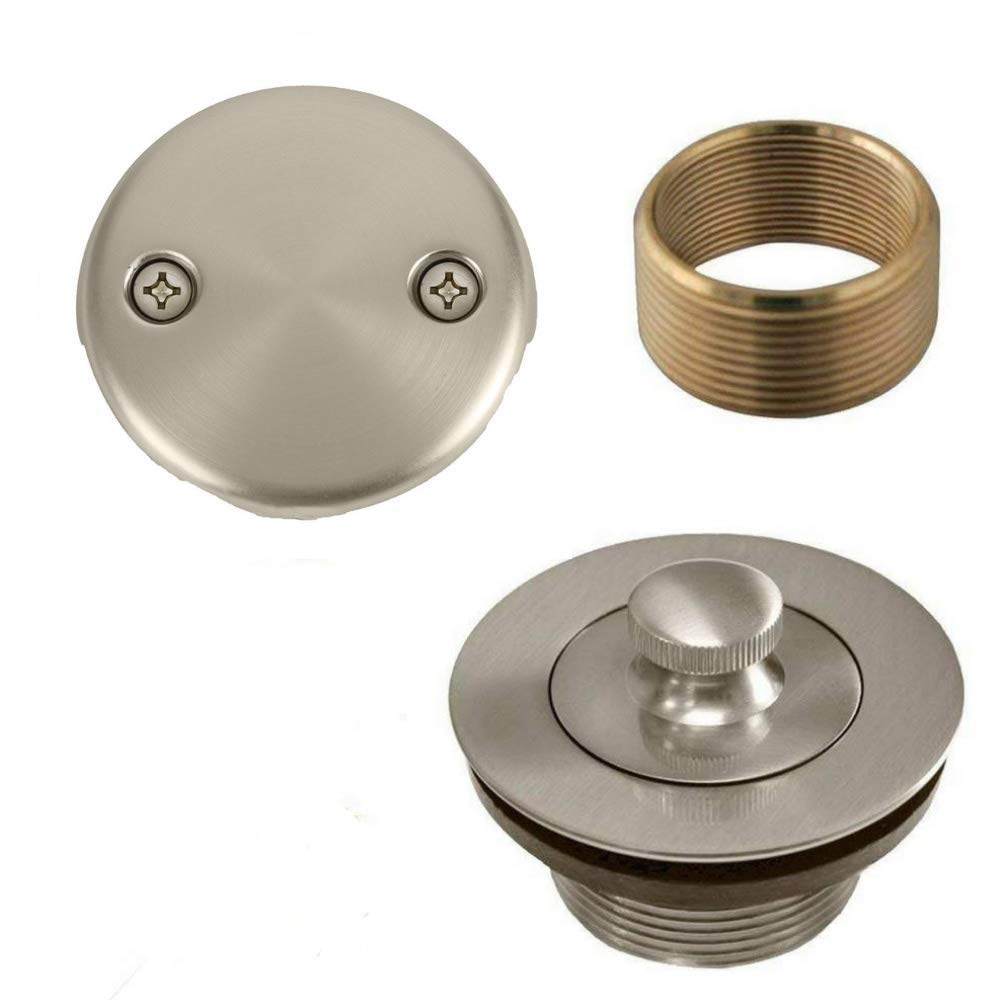 Buy Brass Bathtub Tub Drain Assembly Brass Lift and Turn Waste and Two