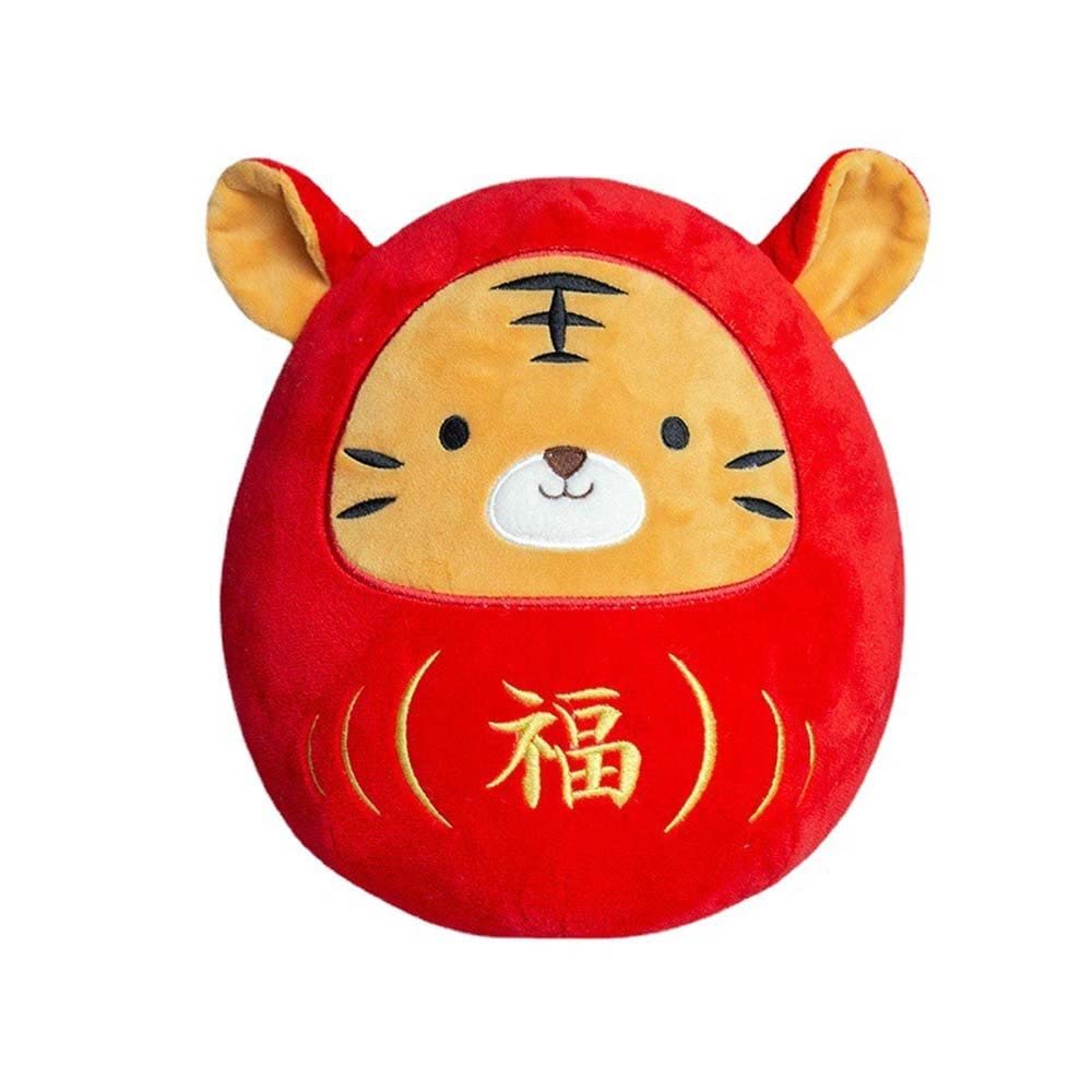 red tiger stuffed animal