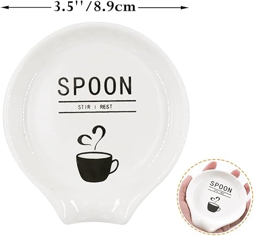 Miniatura 3 de Soporte para cuchara de café de cerámica, soporte para cuchara de café pequeña, decoración de estación de café, accesorios de barra de café, platos