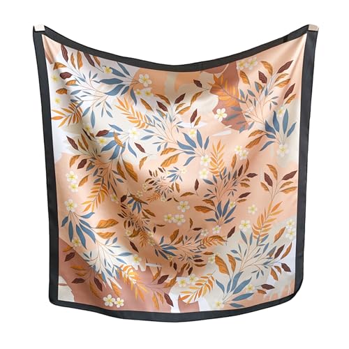 Image of Printed Poly Silken feel Scarf Stole for Women | Stylish, Soft, & Lightweight | Satin Feel Neck Scarf, Hair Scarf, Head Scarf for Women