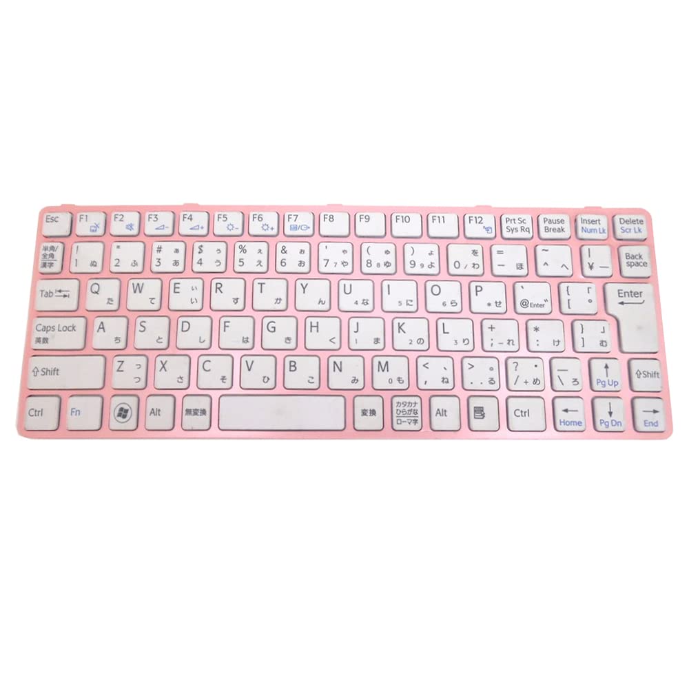Laptop Keyboard for Sony SVE11 SVE111 SVE11119FJP SVE11139CJP Japanese JP White with Pink Frame