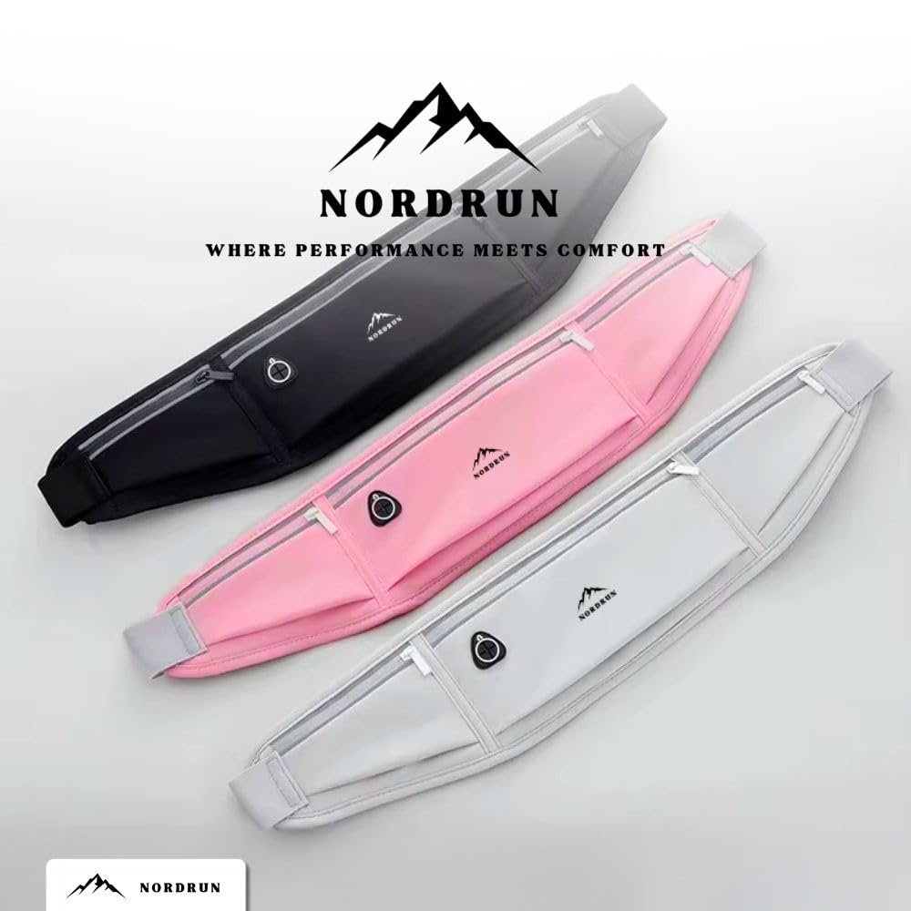 Adjustable and Waterproof Running Belt Suitable for All Phones, Dark Pink, 20 x 10 cm - Image 7