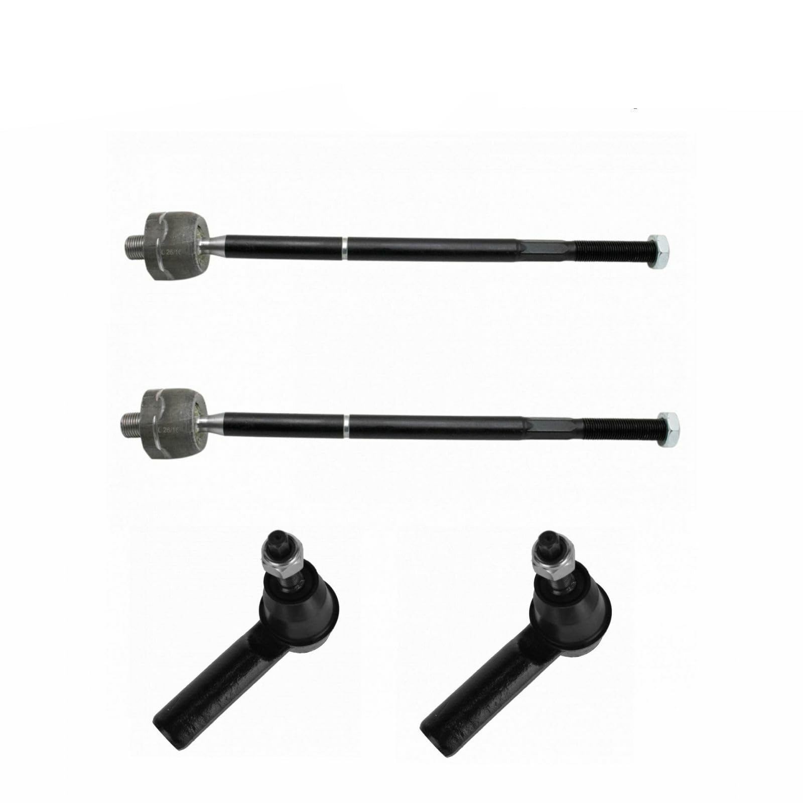 Amazon.com: JKSXIX 4pcs Front Inner Outer Tie Rods Left Driver  