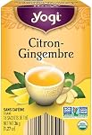 Yogi Tea - Lemon Ginger Tea (3 Pack) - Caffeine Free Organic Herbal Tea - 48 Tea Bags