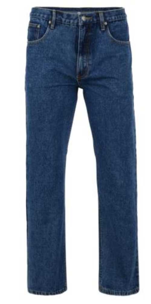 Kingsize Regular Fit Mens Jeans Stonewash 46W X 32L