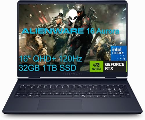 2025 Alienware 16 Aurora �Q�[�~���O�m�[�g�p�\�R�� (16�C���` QHD+ 120Hz�AIntel 10-Core 7 240H�A32GB DDR5 RAM�A1TB SSD�ANVIDIA GeForce RTX 5060 8GB)�A