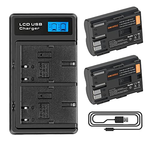 Compatibile con Batterie Canon BP-511, Canon BP-511, BP-511A e EOS 5D, 10D, 20D, 30D, 40D, 50D, Digital Rebel 1D, D60, 300D, D30, Powershot G5, Pro 1, G2, G3, G6, G1, Pro90 ect.