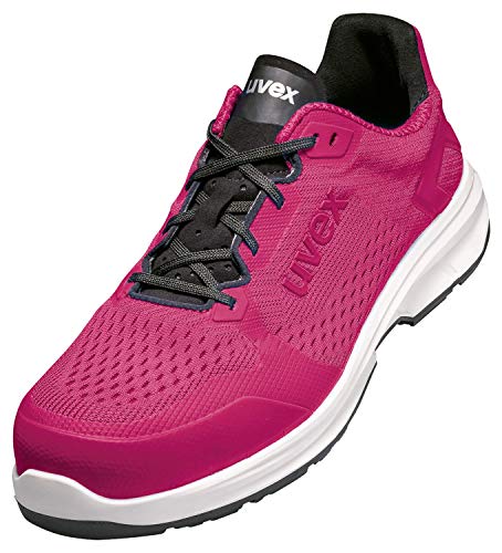 Uvex 1 Sport Arbeitsschuhe - Sicherheitsschuhe S1 P SRC ESD - Pink, Größe:35