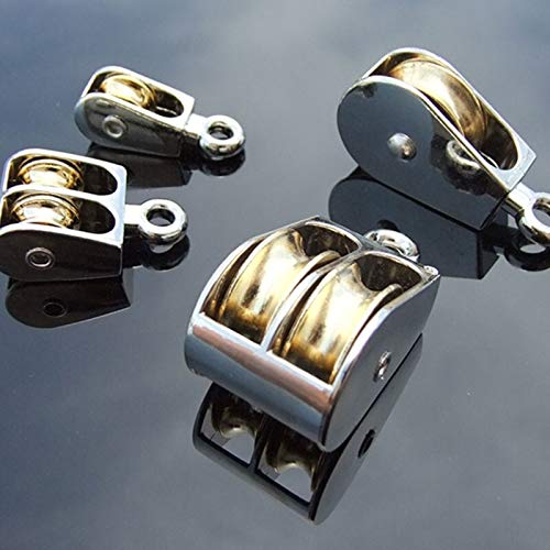 Power tranmistion 1pc DIY Miniature Moving Pulleys Zinc Model Making