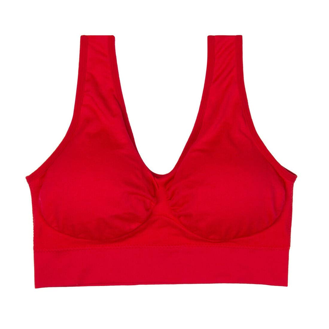 Boolavard® 3-Piece Set Confort Sport Bra: Blanco, Negro y Color de la Piel.