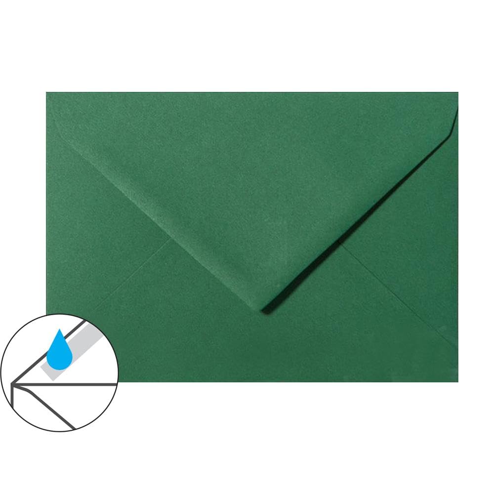 150 sobres DIN C5 – (162 x 229 mm), papel de 120 g – para ocasiones especiales en color verde oscuro