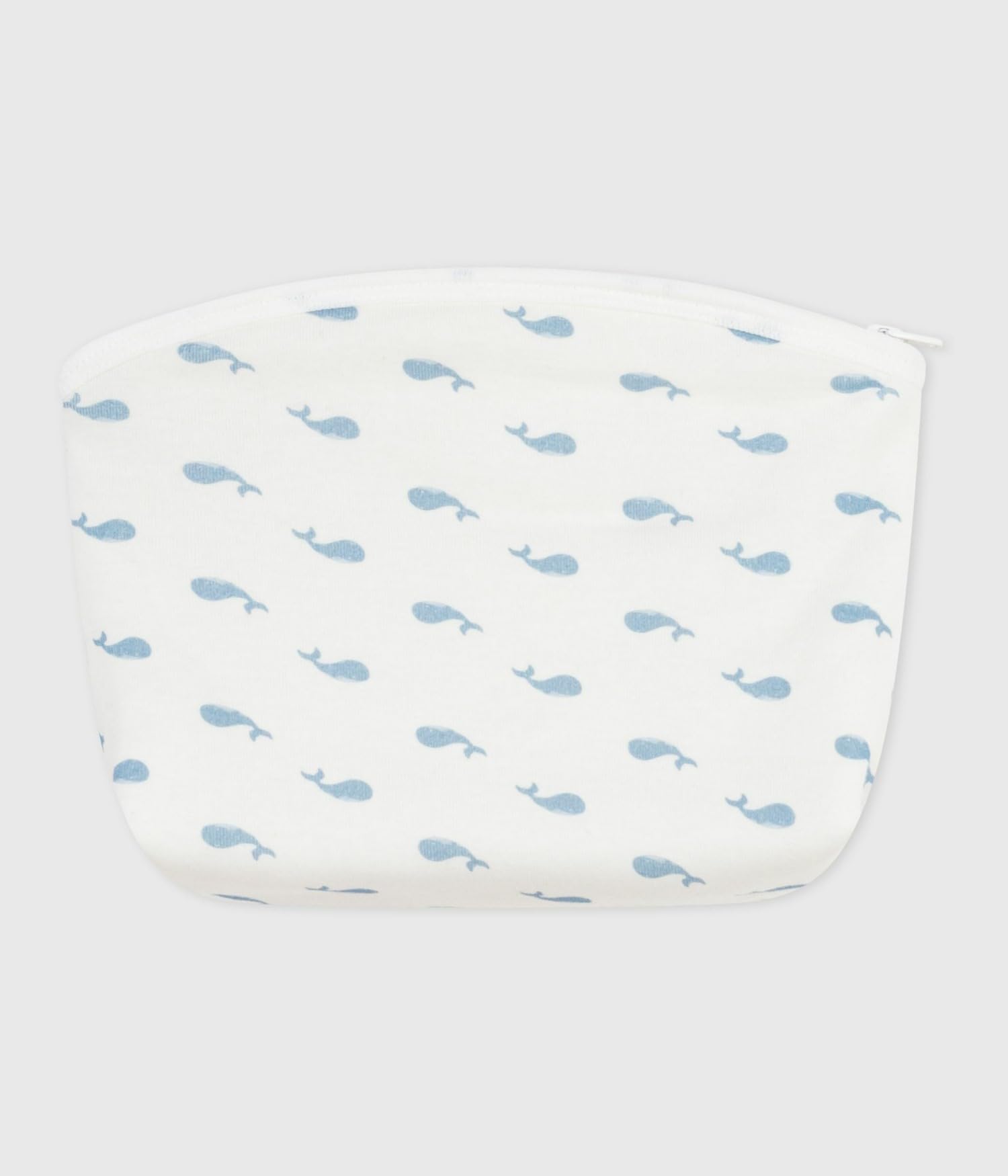 Petit Bateau Pochette bébé en coton imprimé baleines