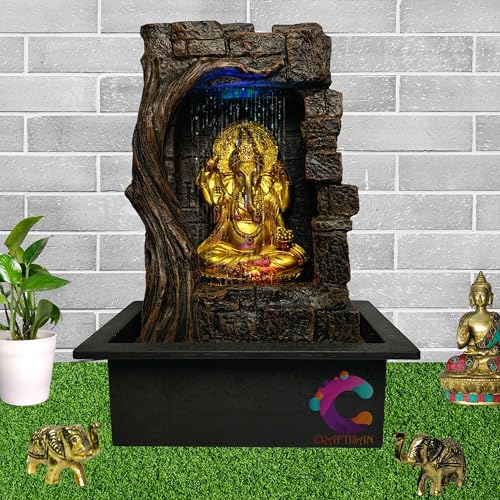 Image of Decorative Water Fountain for Home Decor, Office, Indoor & Outdoor, Garden, Puja Room, Vaastu, Reception, Spa, Gifting. (C-031)