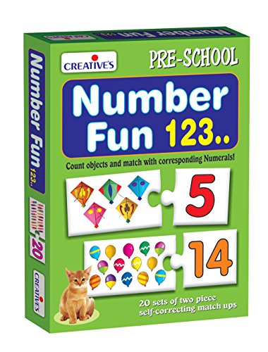 Image of Creative Educational Aids P. Ltd. - CRE0995 Let's Find Out What Puzzle (Multi-Color, 54 Pieces)|CRE0634 Alphabet Fun ABC Puzzle (Multi-Color, 52 Pieces)|Number Fun 123 Puzzle