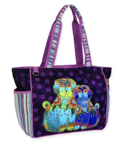 Bolso tote grande Laurel Burch Amigos De Colores miniatura 3