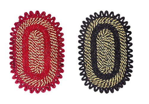 Image of Cotton Doormat for Home |Handmade Cotton Doormat | Quick Dry, Washable Door Mat for Home, Bathroom & Bedroom (Pack of 2) (Red-Blue)