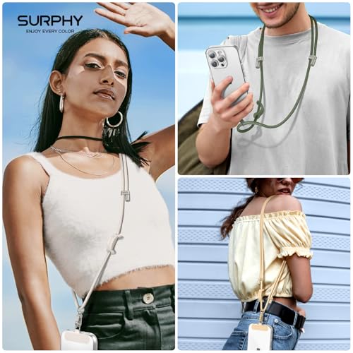 Image of SURPHY Phone Lanyard Crossbody, Phone Strap Crossbody with 2 Tether Tabs
